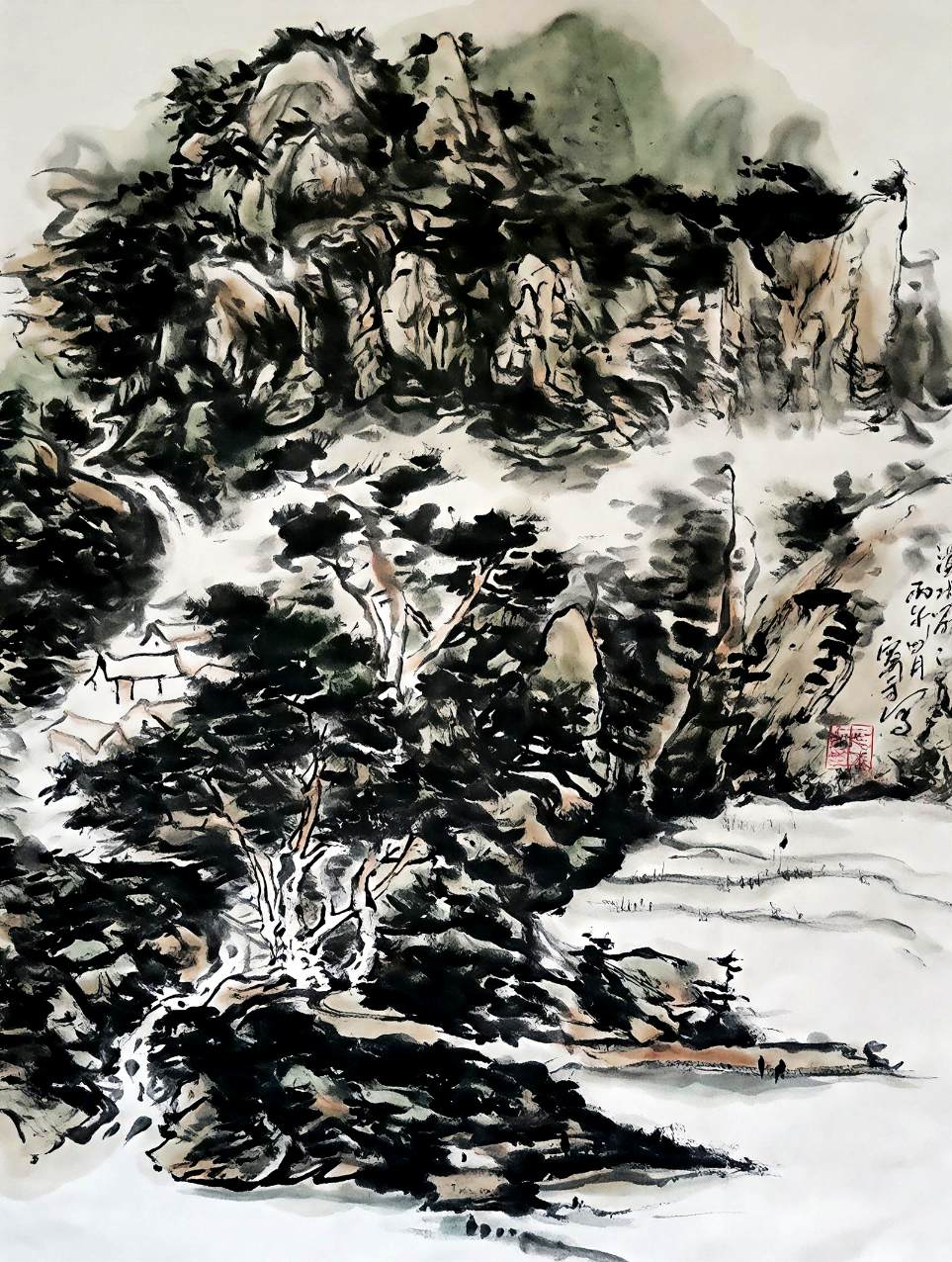 墨韵山水：探索吕寅方国画艺术的东方美学