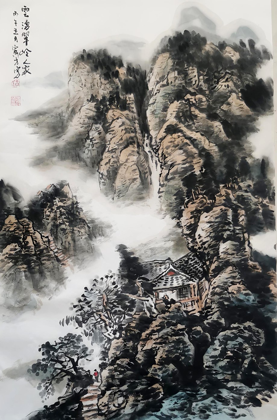 吕寅方国画山水：意境悠远与技法成熟的哲思蕴味